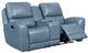 Leather Italia™ Cambria Bel Air Blue Power Reclining Loveseat-0