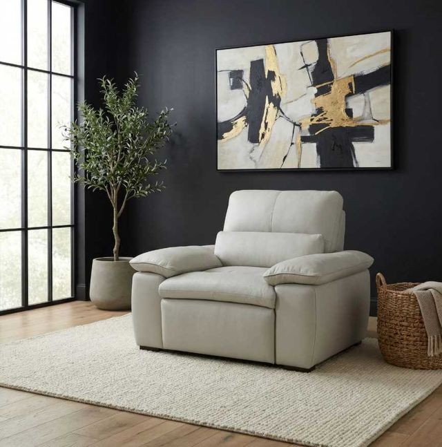 Liberty Furniture Angelo Oslo Pebble Leather Power Recliner-1