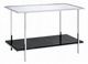 ACME Furniture Angwin Mirrored Top Console Table with Black/Chrome Base-0