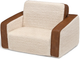 Delta Children Cozee Flip-Out Sherpa/Brown 2-in-1 Convertible Chair to Lounger-2
