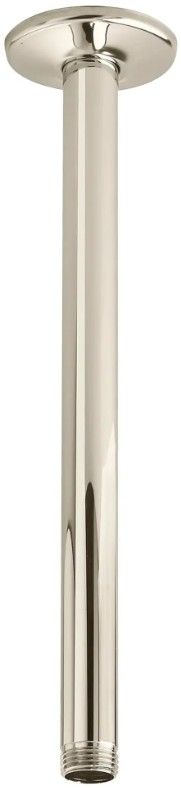 American Standard Rain Polished Nickel Ceiling Mount Showerhead Arm-0