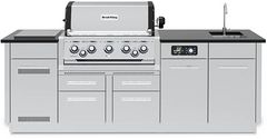 Broil King® Imperial™ QS 590iE Stainless Steel Natural Gas Outdoor Kitchen Kit