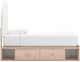 Signature Design by Ashley® Arloster Tan/White Twin Upholstered Panel Storage Bed-4