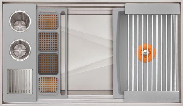 The Galley® Exclusive Gray Resin Ideal ThinTop™ WashStation™ 3S-0