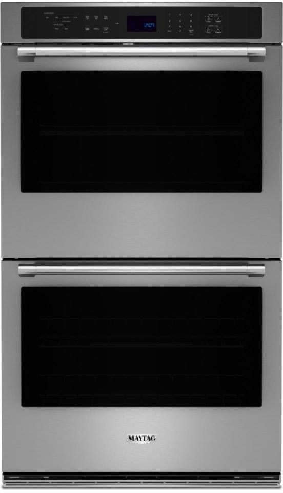 Maytag® 30” Fingerprint Resistant Stainless Steel Double Electric Wall Ovens with EvenAir™ True Convection System-0