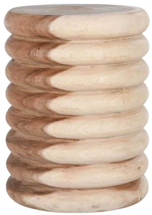Classic Home Gala Natural 14'' Round End Table-0