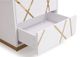 VIG Furniture Modrest Nixa Gold/White Wide Nightstand-3