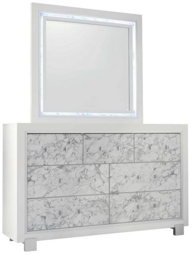 Global Furniture USA Santorini White Dresser-2