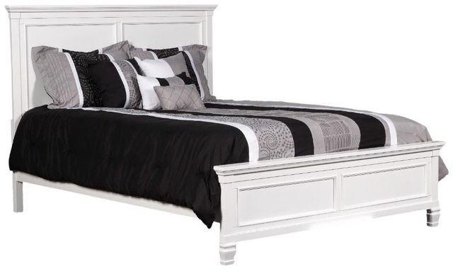New Classic® Home Furnishings Tamarack 4-Piece White Queen Panel Bedroom Set-2