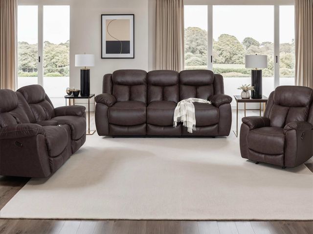 Hunter Brown Power Sofa-1