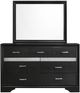 Coaster® Miranda Black 7-Drawer Dresser and Mirror-1