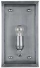 Currey & Company Royster Antique Silver/Clear Outdoor Wall Sconce-2