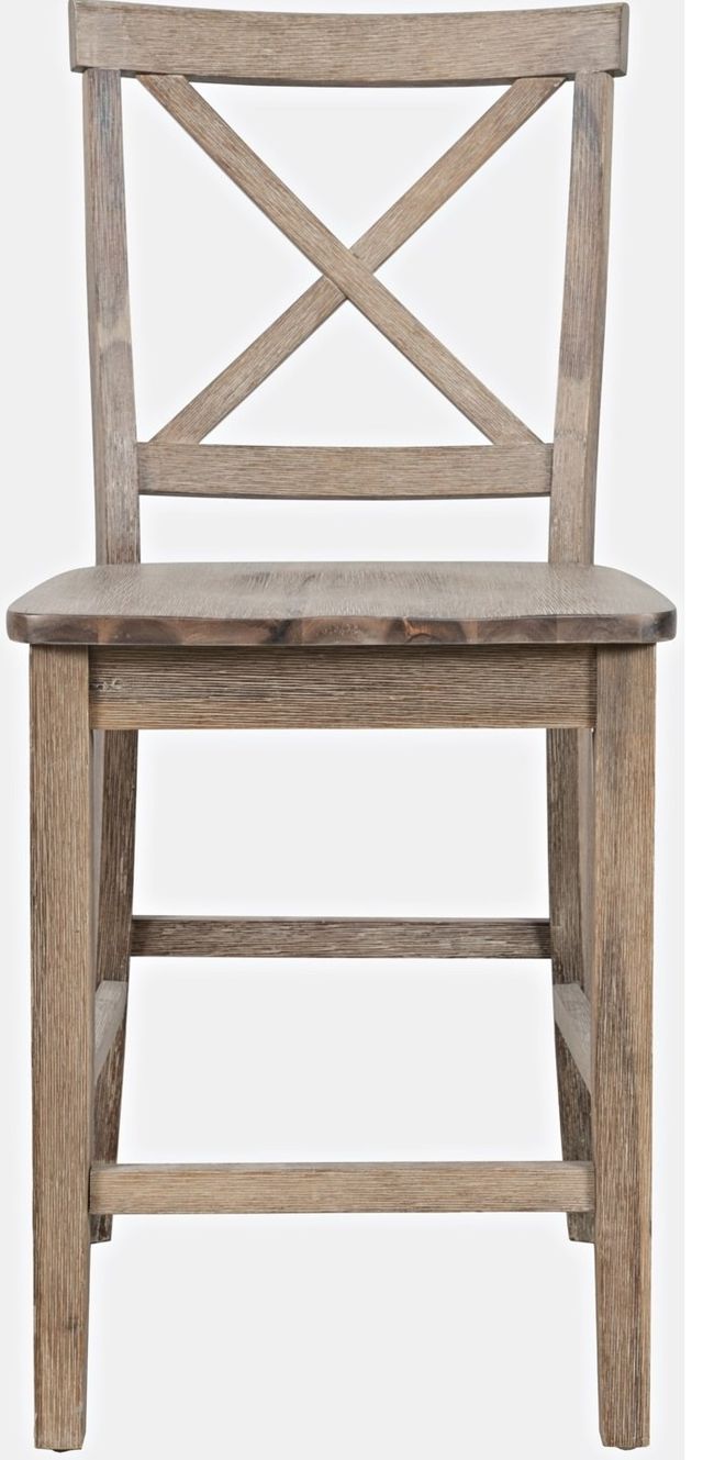 Jofran Inc. Simplicity Eastern Tides Bisque Stool-0