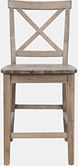 Jofran Inc. Simplicity Eastern Tides Bisque Stool-0