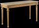 ACME Furniture Daesha Brown Marble Top Sofa Table with Antique Gold Base-0