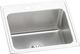 Elkay Lustertone® Classic Lustrous Satin 25" x 22" x 10-3/8" 2-Hole Single Bowl Drop-In Sink with Perfect Drain®-0