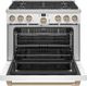 Café™ 36" Matte White Pro Style Gas Range-1