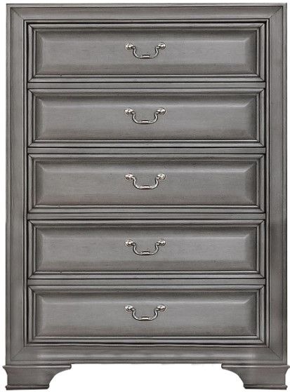 Mazin Furniture Milton Grey Chest-0