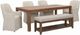 Liberty Furniture Shaker Lakes 6-Piece Harvest Brown/Taupe Rectangular Table Set-0