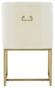 TOV Furniture Lisa by Inspire Me! Home Decor Cream/Gold Dining Chair-5