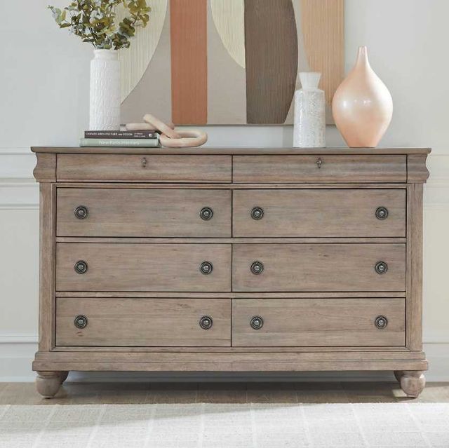 Liberty Furniture Rustic Traditions Saddle Tan Dresser-1