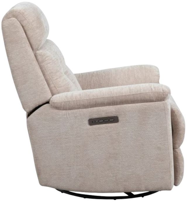 Flexsteel® Meet Your Perfect Match Sophisticated Oat Power Swivel Gliding Recliner with Power Headrest and Lumbar-2