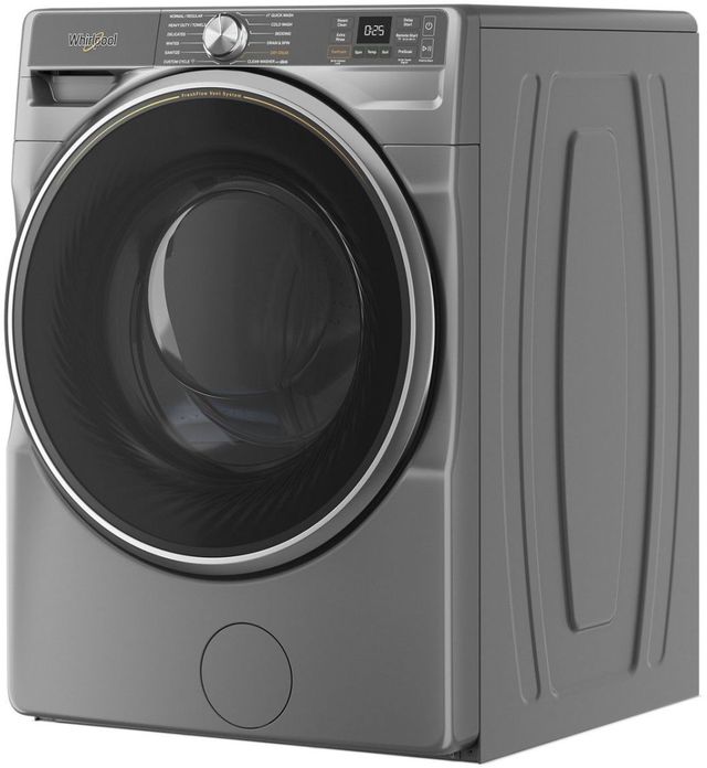 Whirlpool® 5 Cu. Ft. Radiant Silver Front Load Washer -2