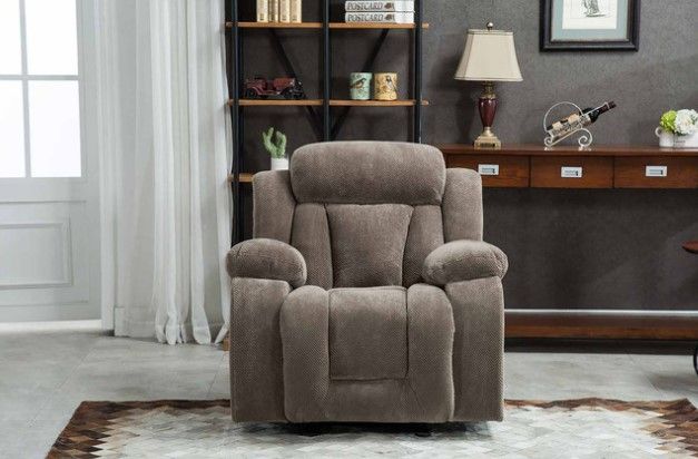 Milton Greens Stars Tan Manual Rocker Chair-3