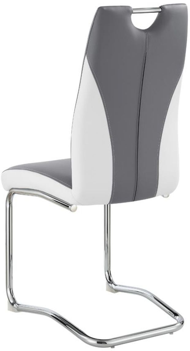 Coaster® Brooklyn 4-Piece Grey/White Upholstered Side Chairs-3