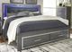 Signature Design by Ashley® Lodanna 2-Piece Gray King Panel Bed Set-5