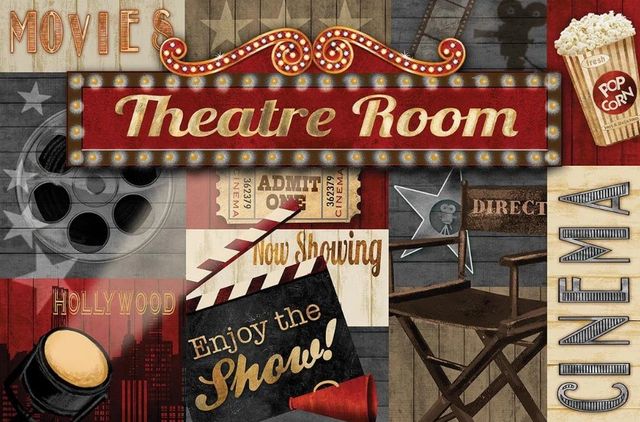Classy Art Theatre Room by Conrad Knutsen Wall Art-0