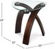 Magnussen Home® Allure Glass Top Oval End Table with Hazelnut Base-1