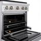 ZLINE Paramount 30" 4.2 cu. ft. Satin Stainless Steel Paramount Dual Fuel Range with 4 Burner DuoPro™ Cooktop and Electric Convection Oven-2