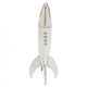 Renwil® Rush Polished Silver Spaceship Statue-0