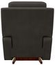 La-Z-Boy® Emmons Pewter Leather Power Rocking Recliner with Headrest-4