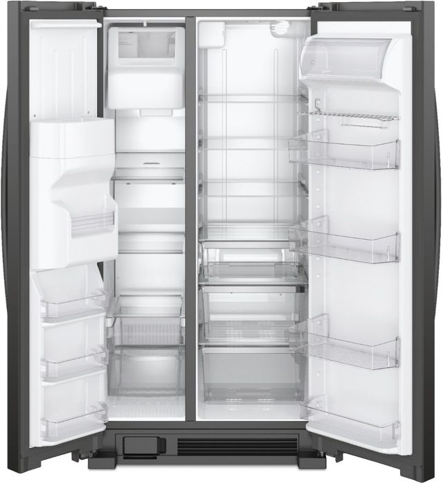 Whirlpool® 36 in. 24.6 Cu. Ft. Black Side-by-Side Refrigerator-1