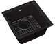 Elkay Quartz Classic® Black 15.75" Single Bowl Dual Mount Bar Sink Kit-0