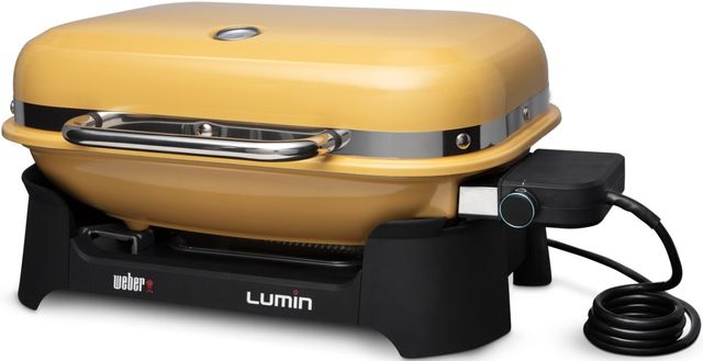 Weber® Lumin 26" Golden Yellow Tabletop Electric Grill-2