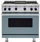 Viking® 7 Series 36" November Sky Pro Style Natural Gas Range with Griddle-0