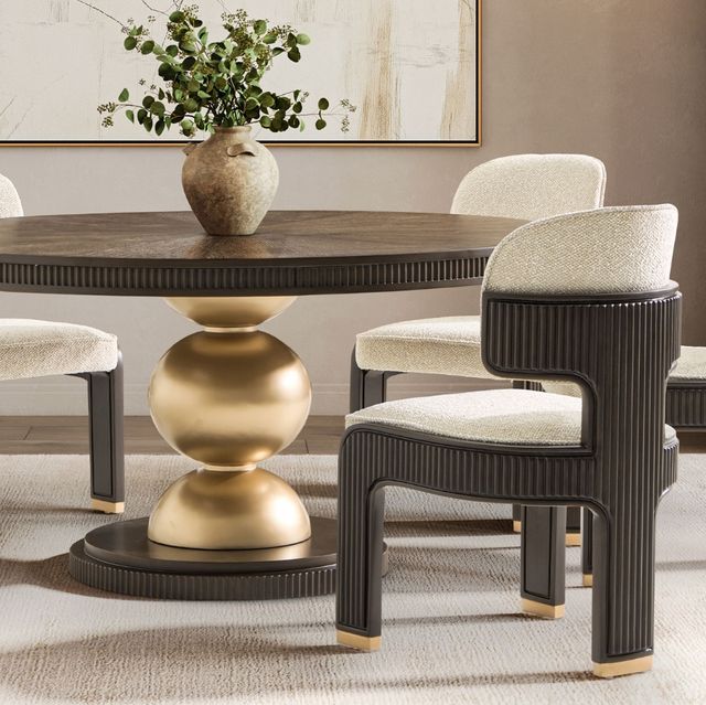 Michael Amini® West Kensington Medium Espresso Dining Side Chair-1