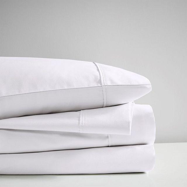 Olliix by Beautyrest White Queen 600 Thread Count Cooling Cotton Rich Sheet Set-2