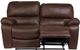 Porter International Designs Ramsey Rodeo Brown Leather-Look Dual Reclining Loveset-4