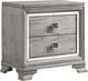 Crown Mark Vail Gray Nightstand-0