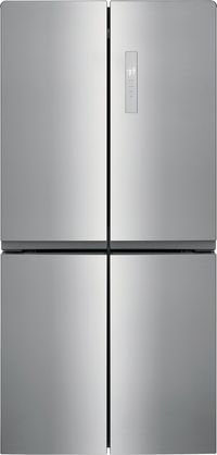 Frigidaire® 33 in. 17.4 Cu. Ft. Brushed Steel Counter-Depth French Door Refrigerator Front view of the Frigidaire® 33 in. 17.4 Cu. Ft. Brushed Steel Counter-Depth French Door Refrigerator