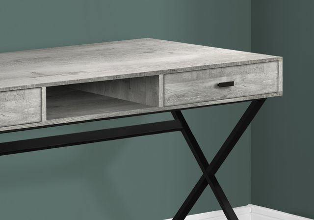 Monarch Specialties Inc. Grey Reclaimed Wood 48" Computer Desk-1