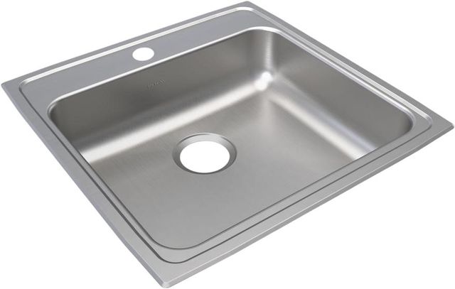 Elkay Lustertone® Classic Lustrous Satin 22" x 22" x 5-1/2" 1-Hole Single Bowl Drop-In ADA Sink-0
