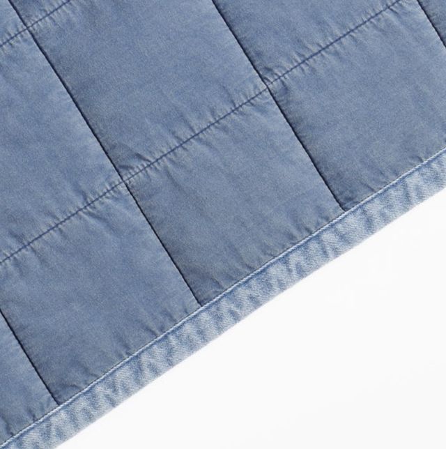 HiEnd Accents Stonewashed Denim Twin Quilt Set-4