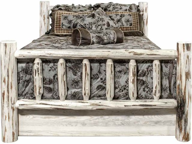 Montana Woodworks® Montana Collection Ready to Finish Twin Bed with Storage-1
