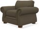 La-Z-Boy® Pembroke Premier Mocha Stationary Chair with Nailhead Trim-4