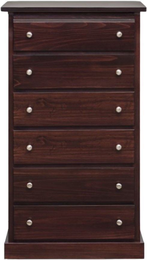 Mako Wood Furniture Soho Brown 6-Drawer Chest-0